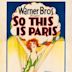 So This Is Paris (1955 film)