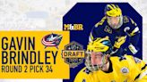 Michigan's Gavin Brindley joins Fantilli in Columbus