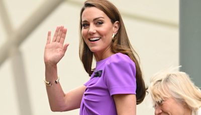 Princess Kate sends secret message with stunning purple Wimbledon outfit