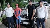 'Spiderman' flouts traffic rules in Delhi, arrested