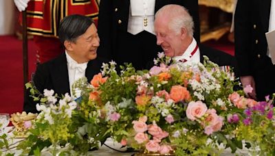 King Charles hosts lavish state banquet for Japan's Emperor Naruhito at Buckingham Palace