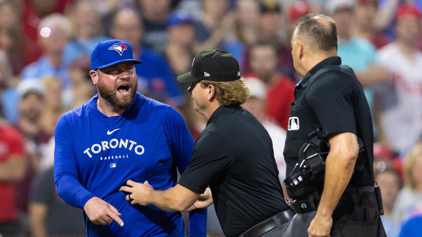 Blue Jays Manager Freaks Out on Umpire After Bad Call Leads to Grand Slam