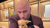 John Travolta Shares Throwback Pic of ‘Day We Adopted’ Dog Peanut ‘on Oscar Night’