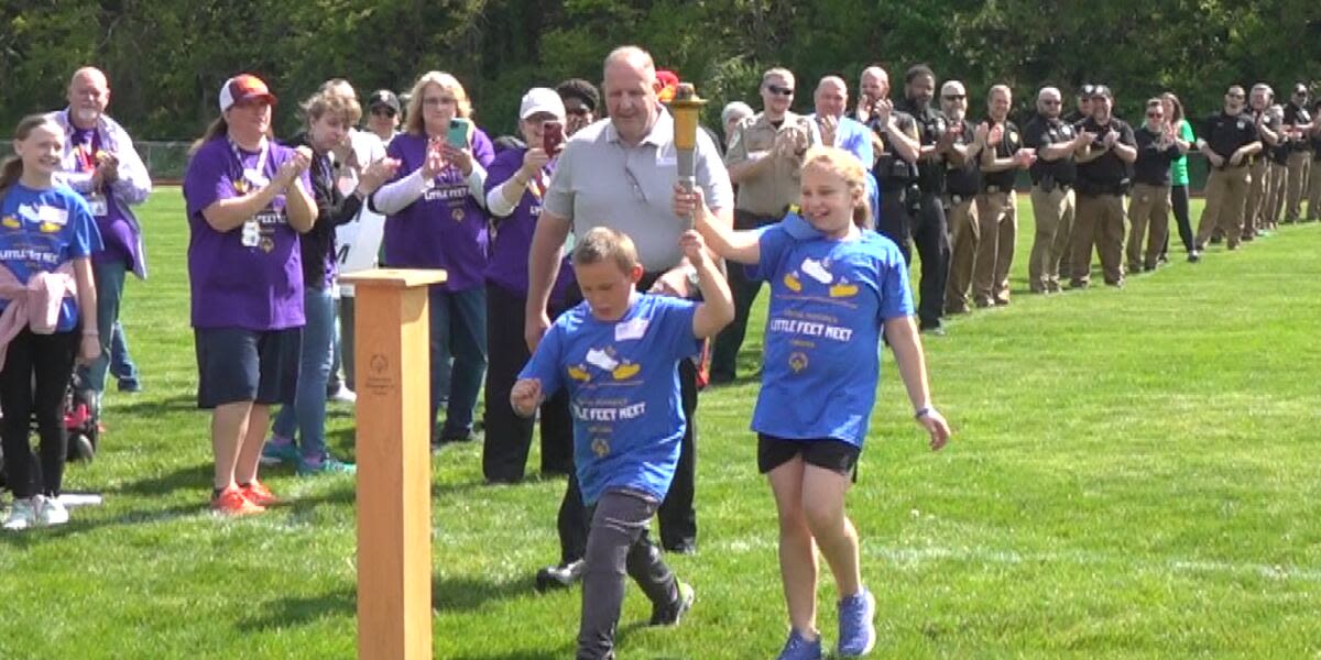 Hundreds of students in Roanoke Valley join for Special Olympics Little Feet Meet