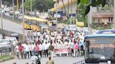 ‘Padayatra’ taken out against problems posed by BRTS