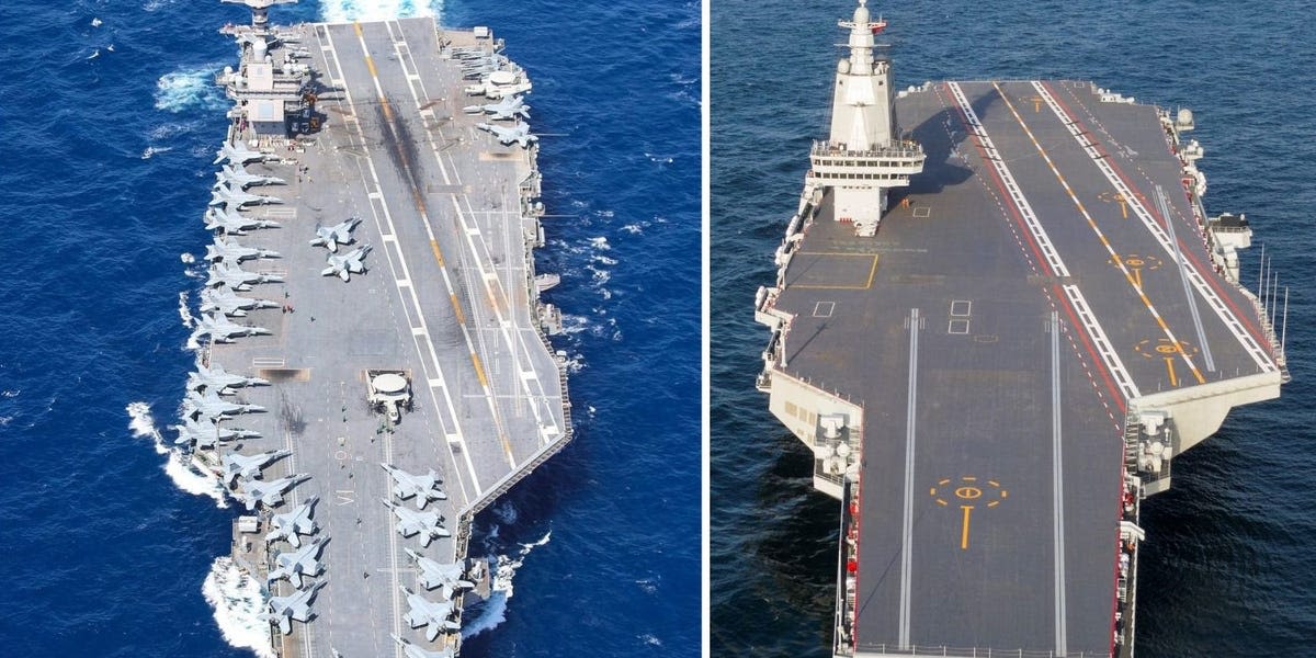 US vs. Chinese aircraft carriers: How the world's top flattops stack up