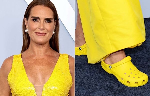 Brooke Shields Rocks Crocs at 2024 Tony Awards After Foot Surgery: 'I Couldn't Do This in Heels' (Exclusive)