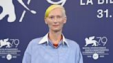 Tilda Swinton Makes Political Statement at Venice Film Festival: ‘It’s My Honor to Wear Half of the Ukrainian Flag’