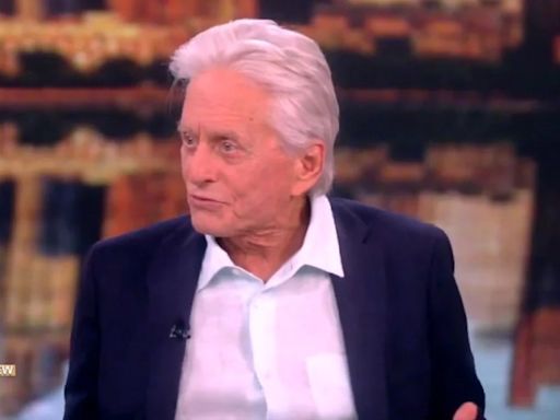 Michael Douglas Says George Clooney’s Op-Ed Telling Biden to Step Aside Makes a ‘Valid Point’ | Video