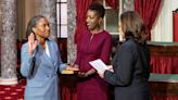 Kamala Harris Swears In Newest Senator Laphonza Butler, Dianne Feinstein's History-Making Successor