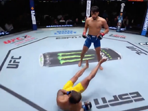 UFC Fight Night 241 video: Adrian Yanez mauls Vinicius Salvador in first round