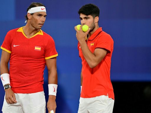 Nadal, Alcaraz win Olympics double opener