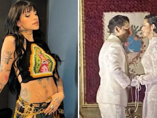 En medio de su batalla legal con Cazzu, circularon imágenes de una supuesta boda de Christian Nodal y Ángela Aguilar