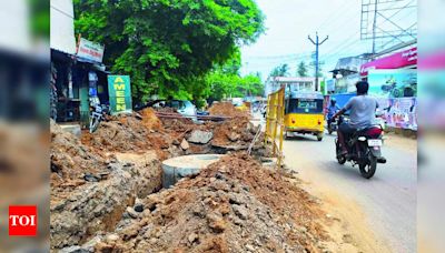 Drainage lines in Anakaputhur, Pammal only by Sept | Chennai News - Times of India