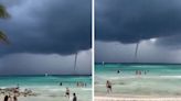 ¿Qué es una tromba marina, fenómeno meteorológico que azotó las playas de Tulum?