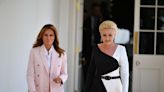 Melania Trump wears pink Calvin Klein pantsuit to welcome Polish president and wife