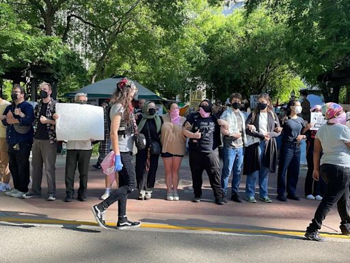 Pro-Palestine protest continues for second day at Sacramento State