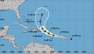 Potential Tropical Cyclone 5 forms in Atlantic, system may be a tropical storm by Monday