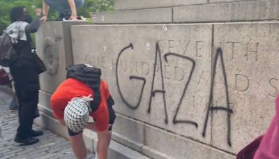 Anti-Israel protester, 16, arrested for vandalizing Central Park WWI memorial after father turns him in
