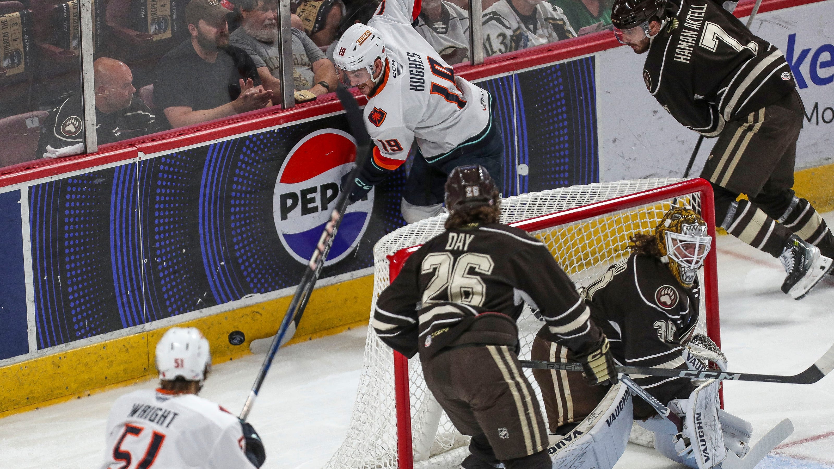 Firebirds play at Hershey in Game 6 of the Calder Cup