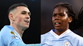 Phil Foden and Khadija Shaw win FWA Footballer of the Year awards for Man City