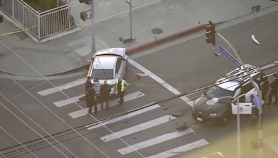 LAPD vehicle in fatal crash had emergency lights on, police say