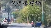 台14線機車闖紅燈「回頭怒瞪」貨車！下秒自撞護欄 網轟：山道猴的報應