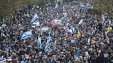 March against antisemitism draws 50,000 in London