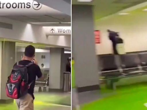 Un líquido verde se derramó en el Aeropuerto Internacional de Miami y sorprendió a los viajeros
