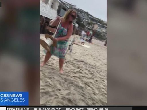 Viral video of homeowner sectioning off part of Laguna Beach from beachgoers sparks debate
