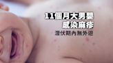 11個月大男嬰感染麻疹 無接種麻疹疫苗