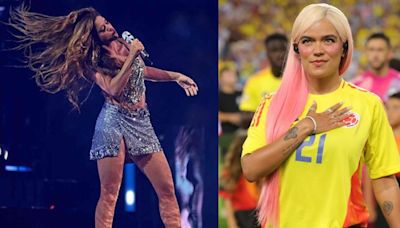 La Nación / Acusan a Shakira de usar playback y ningunear a Karol G en la Copa América