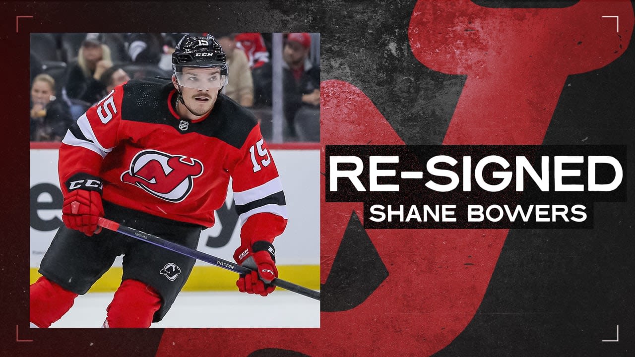 Bowers Signs Two-Year Contract | RELEASE | New Jersey Devils