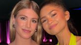 Bouchard and Zendaya take "tennis girlies" photo at Challengers premiere