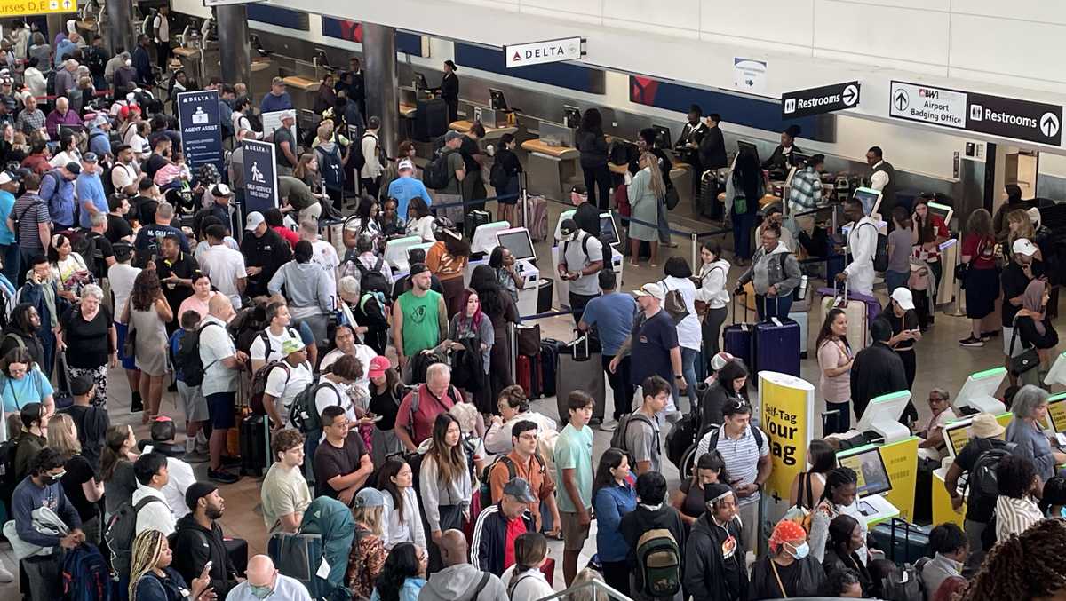 BWI-Marshall not immune from major delays amid nationwide IT outage