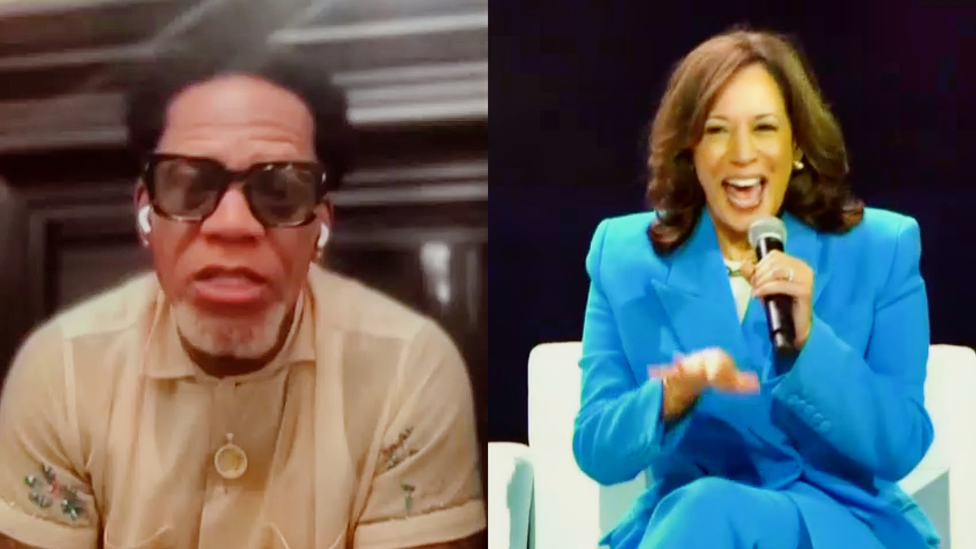 DL Hughley Gives Blistering Response To Ex-Trump Aide Who Called Kamala Harris ‘Colored DEI Hire’