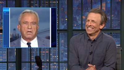 Seth Meyers jokes RFK Jr might not be the best person to defend Trump’s debate meltdown about eating pets