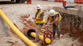 KUB crews upgrading infrastructure along Cumberland Avenue, using old natural gas pipe as sleeve for new line