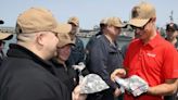 Joey Logano continues Mission 600 aboard USS Nitze at Naval Station Norfolk