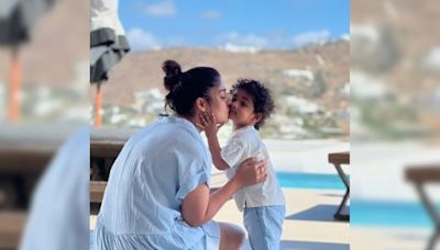 In Pics: Nayanthara And Her Twin Sons Ulagam and Uyir From Greece Vacation