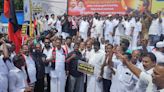 DMK protest against ‘neglect’ of Puducherry in Budget