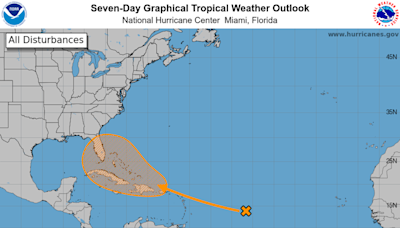 Forecasts give 50 percent chance of tropical storm forming towards the Southeast