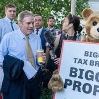 US Congressman Jim Jordan arrives for a House Republican Conference meeting with Donald Trump at the Capitol Hill Club on June 13, 2024