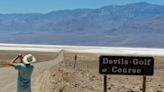 Man reveals what it's like to walk around in Death Valley's 128F heat