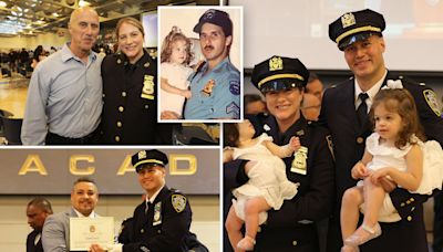 Husband, wife who are both NYPD officers promoted together at heartwarming ceremony