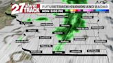 Scattered rainfall back in the forecast