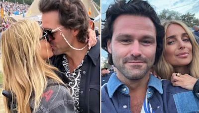 Louise Redknapp, 49, looks loved up as she snogs boyfriend at Glastonbury