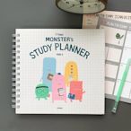 ❅PAVEE❅ 韓國Monster's Study Planner 2 小怪獸 一年分 精裝讀書計畫