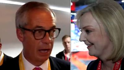 Nigel Farage And Liz Truss Have 2 Very Uncomfortable Reactions When Asked About Potential Trump Meetings