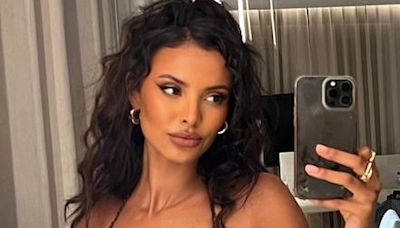 Maya Jama's naked breastplate dress is giving optical illusion it's so realistic